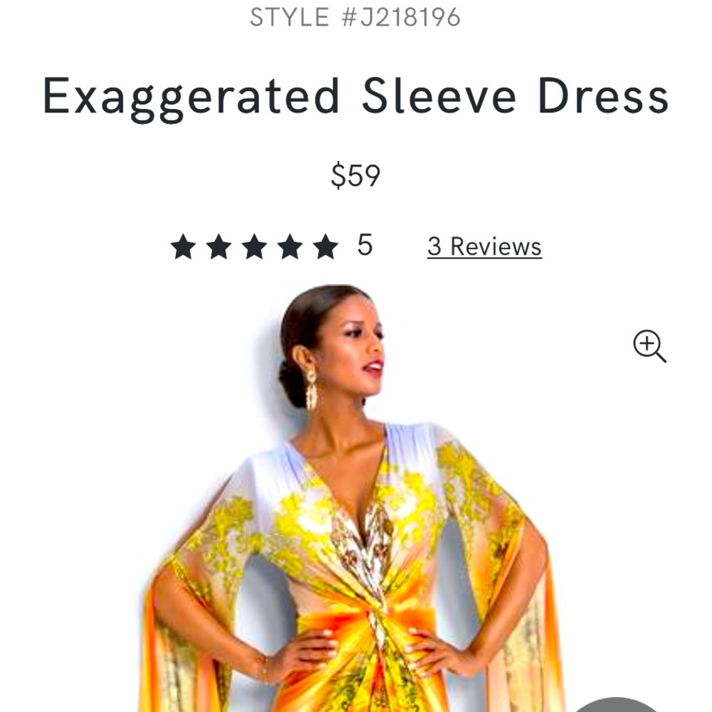 NFS ISO MEDIUM VENUS EXAGGERATED SLEEVE DRESS